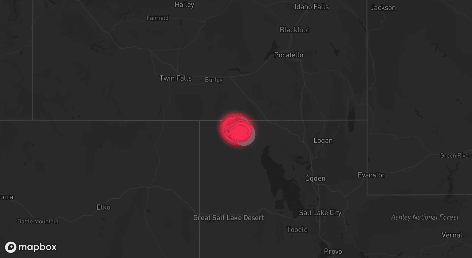 Storm map for the Box Elder County, UT area