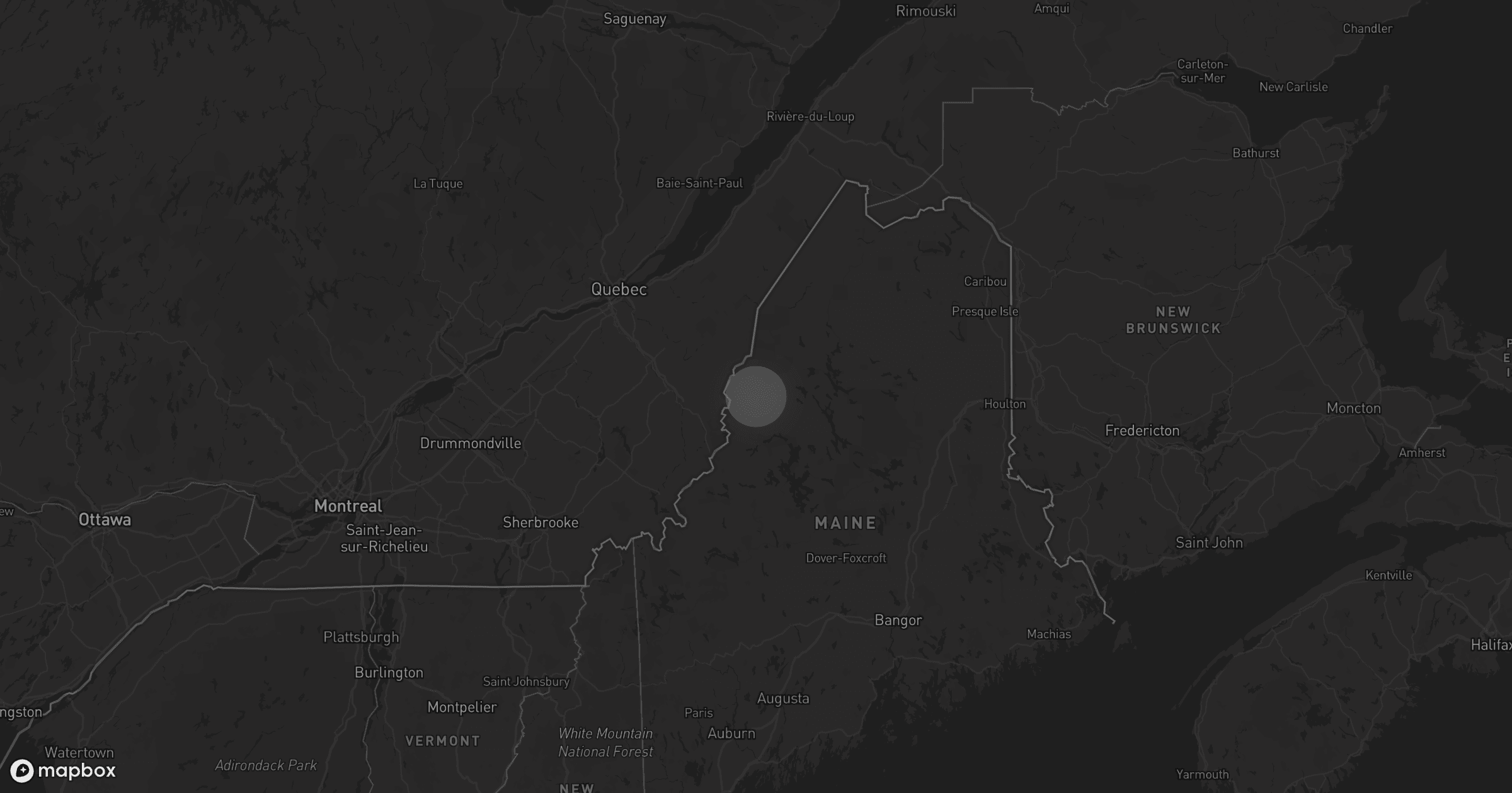 Storm map for the Somerset County, ME area