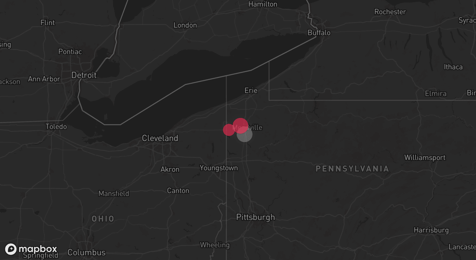 Storm map for the Crawford County, PA area