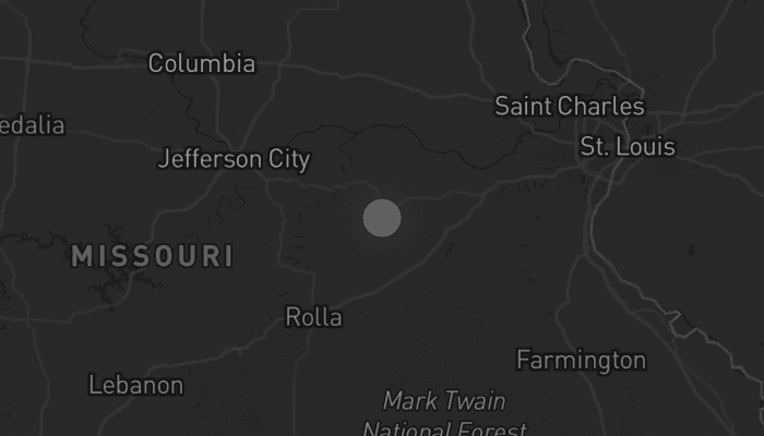 Storm map for the Gasconade County, MO area