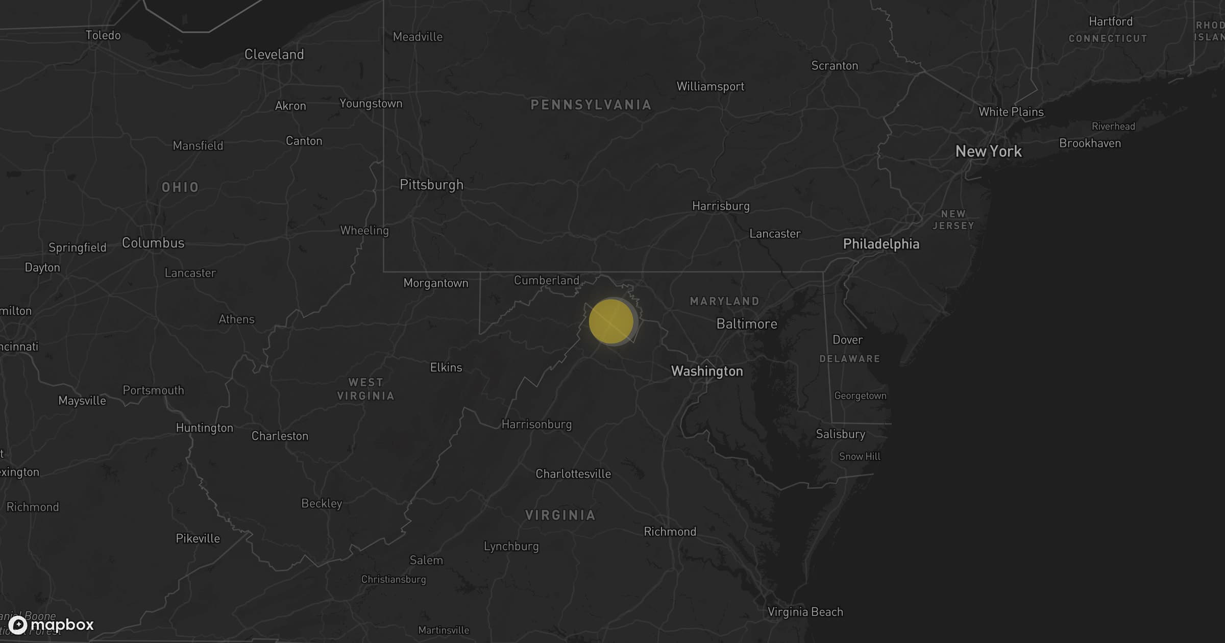 Storm map for the Berkeley County, WV area