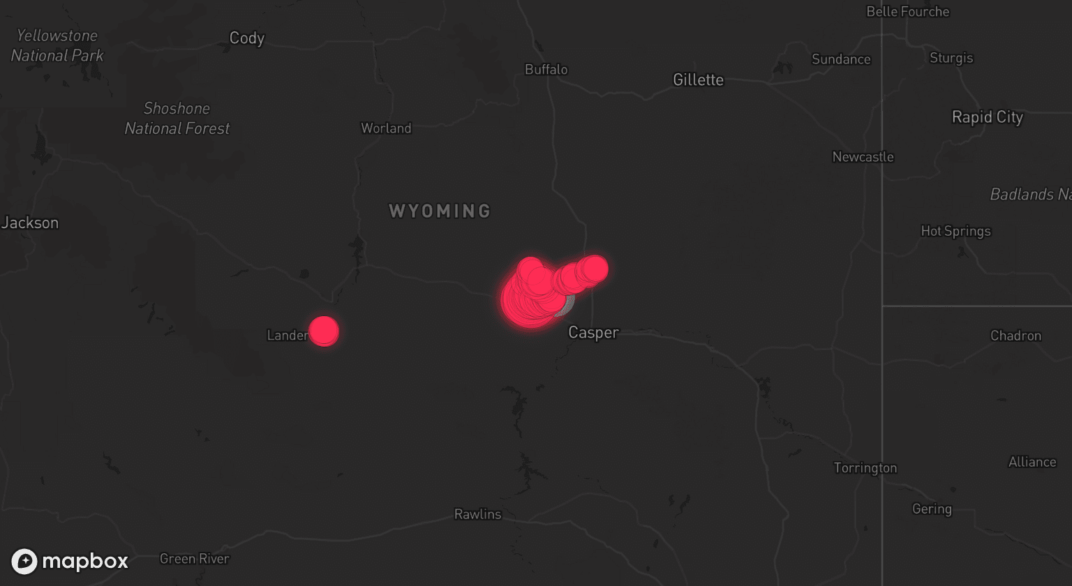 Storm map for the Natrona County, WY area