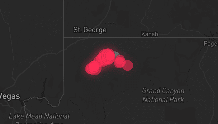 Storm map for the Mohave County, AZ area