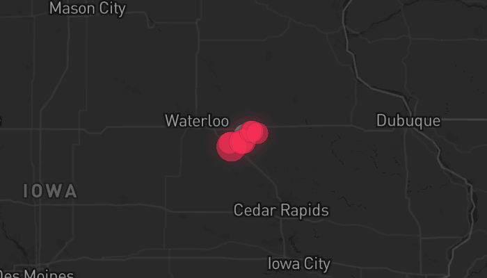 Storm map for the Buchanan County, IA area