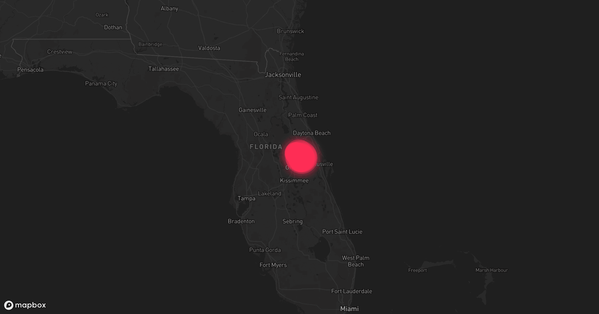 Storm map for the Deltona, FL area