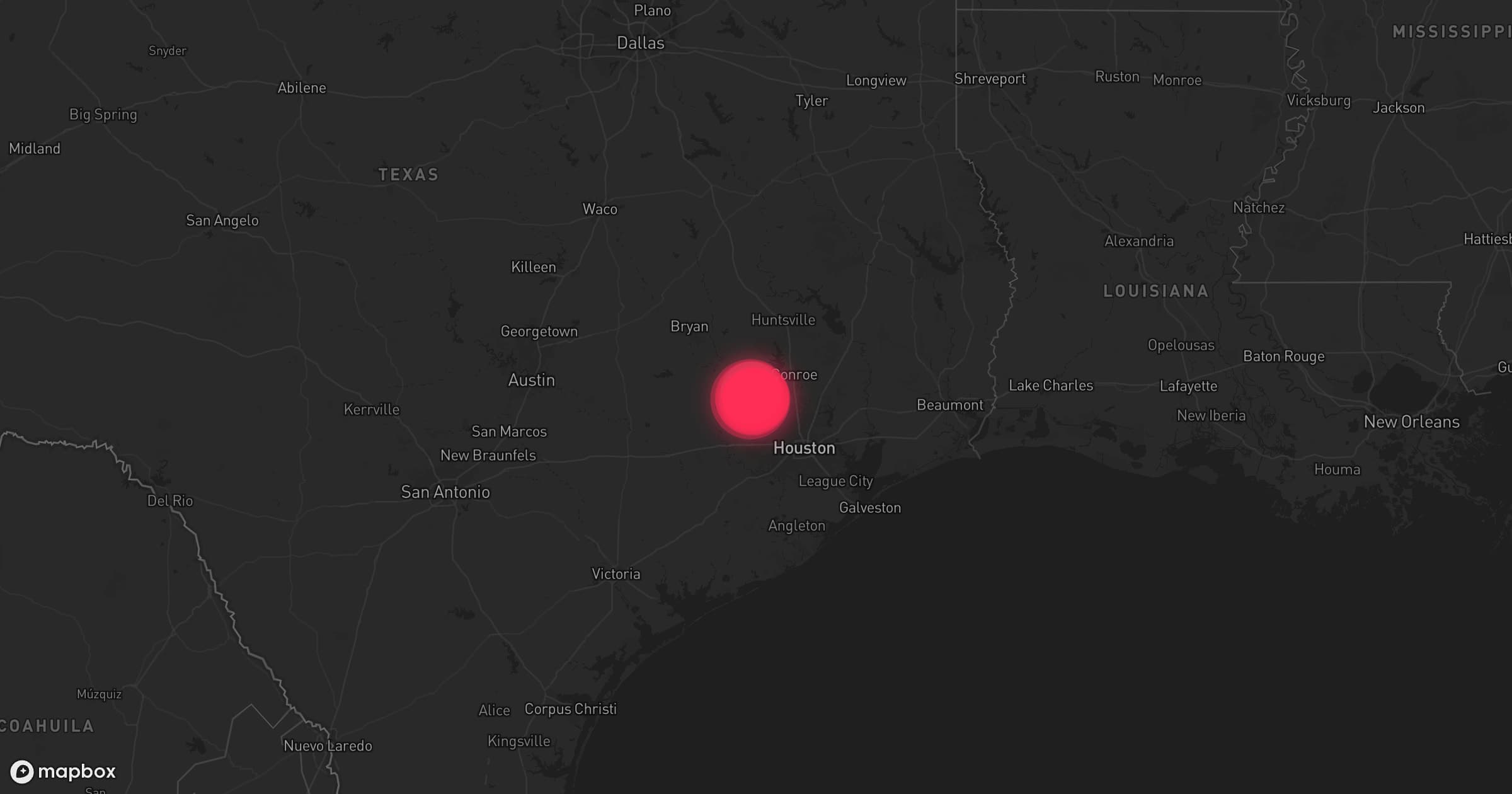 Storm map for the Waller County, TX area