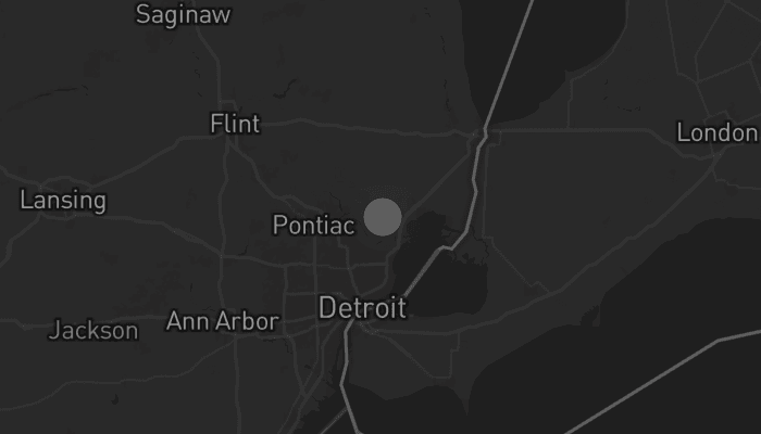 Storm map for the Macomb County, MI area
