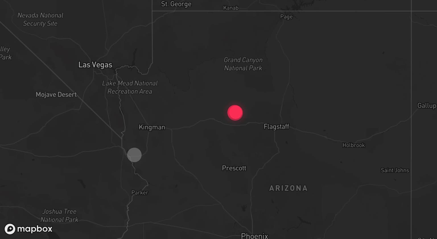 Storm map for the Lake Havasu City, AZ area