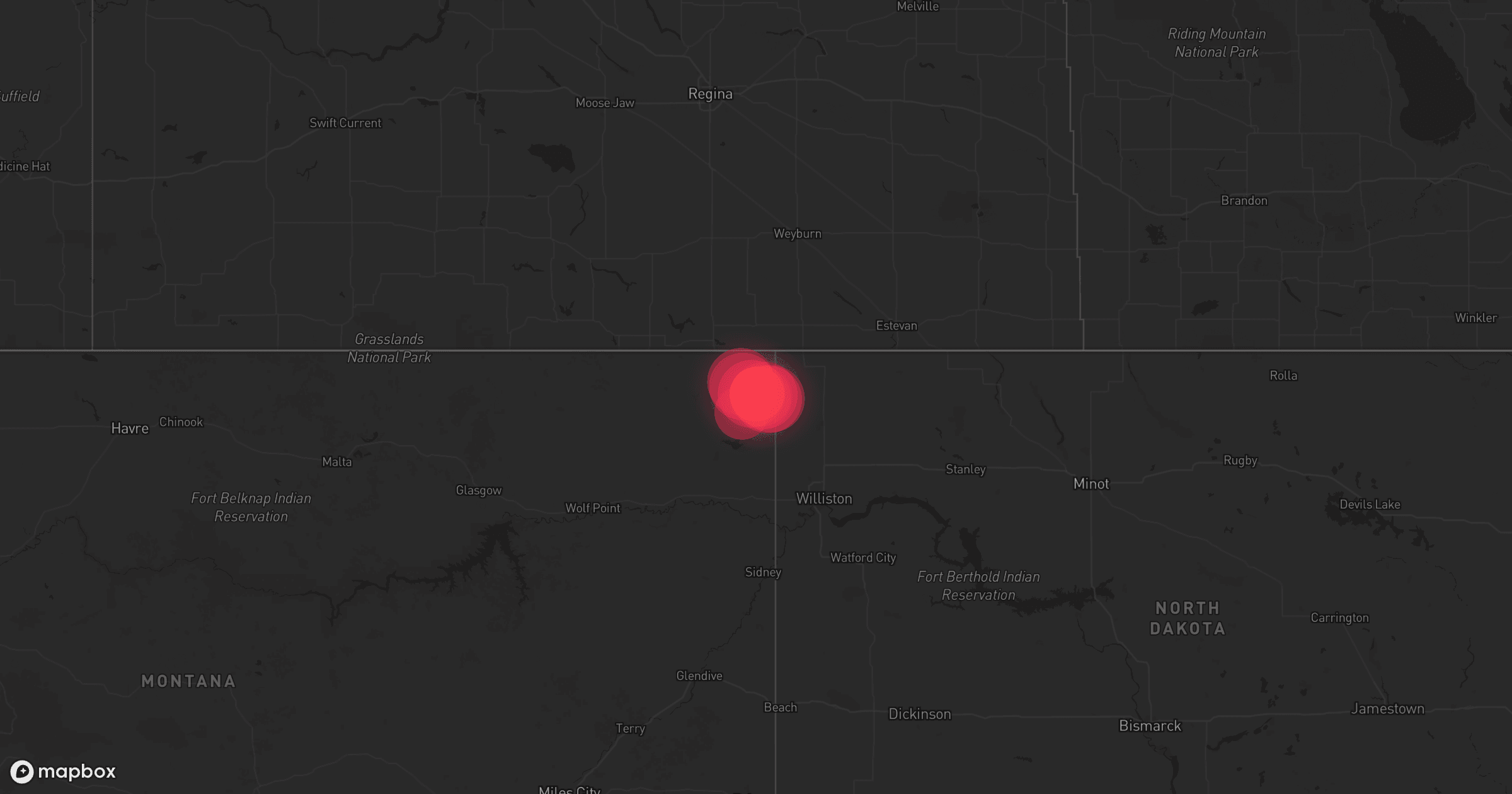Storm map for 7 areas across North Dakota and Montana