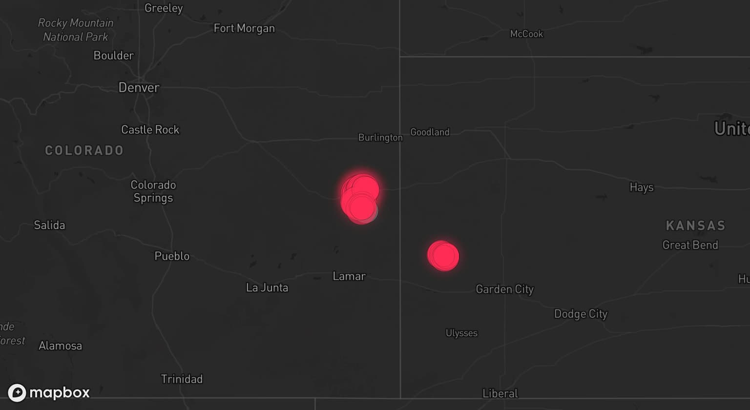 Storm map for the Cheyenne County, CO area