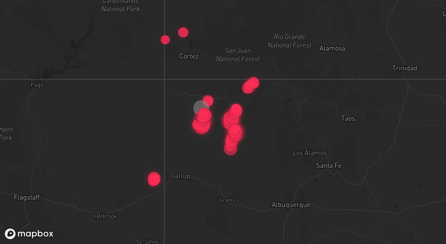 Storm map for the San Juan County, NM area