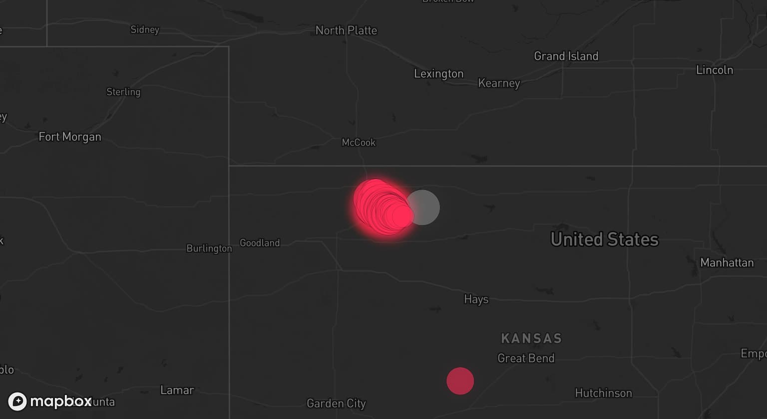 Storm map for the Norton County, KS area