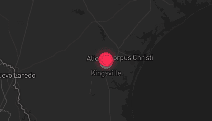 Storm map for the Nueces County, TX area