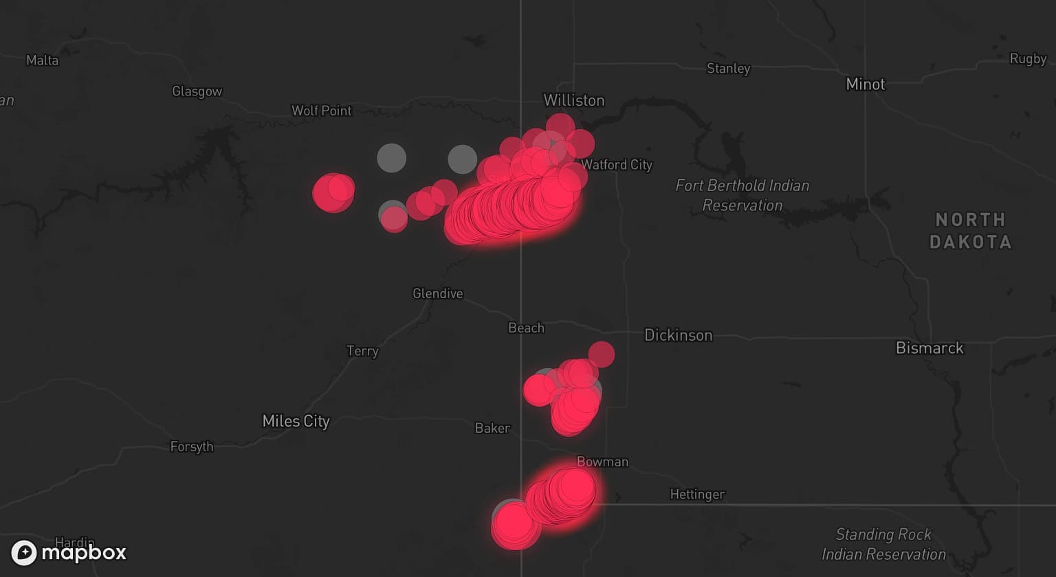 Storm map for 7 areas across North Dakota and Montana