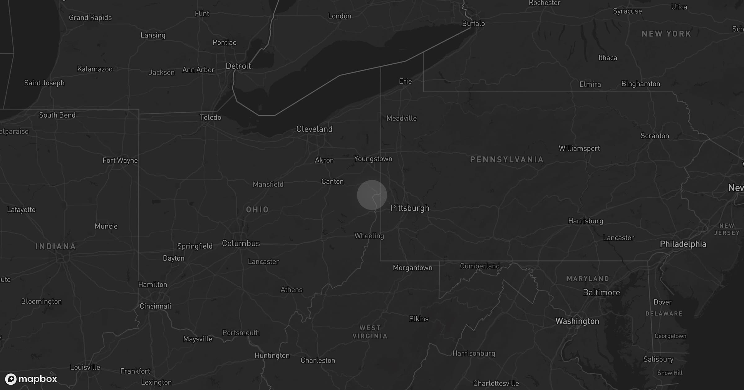 Storm map for the Columbiana County, OH area