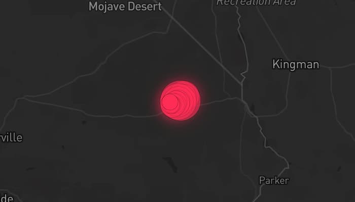 Storm map for the San Bernardino County, CA area
