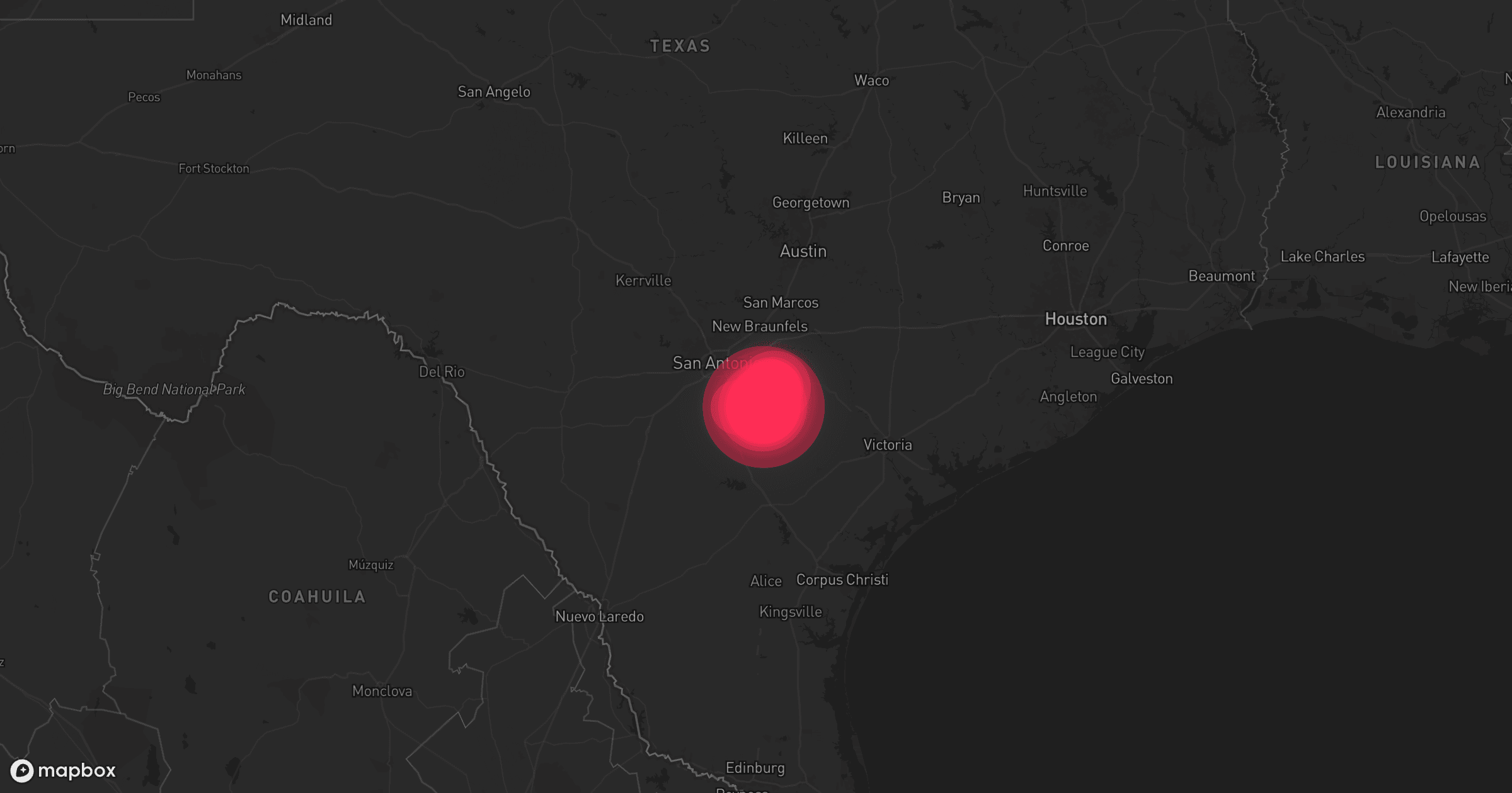Storm map for the Wilson County, TX area