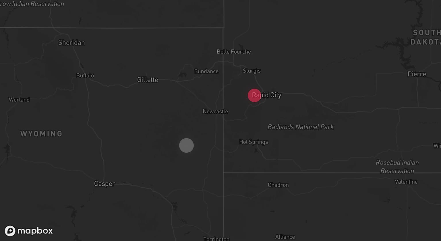 Storm map for the Niobrara County, WY area