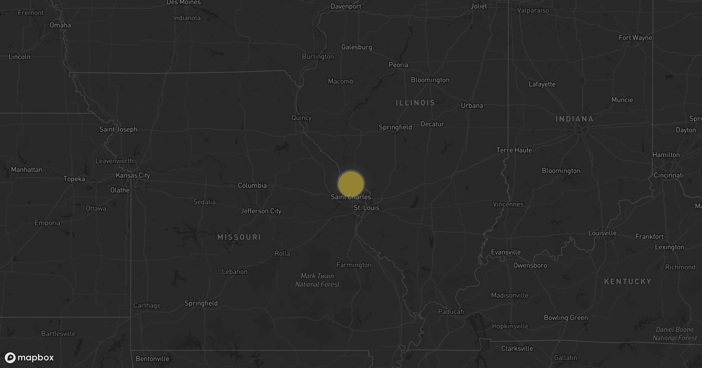 Storm map for the Jersey County, IL area