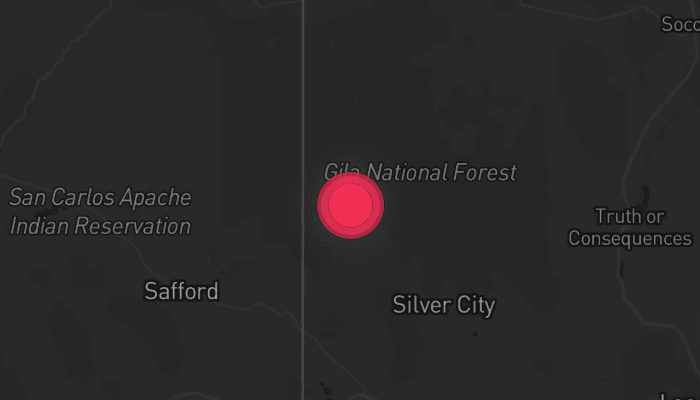 Storm map for the Catron County, NM area