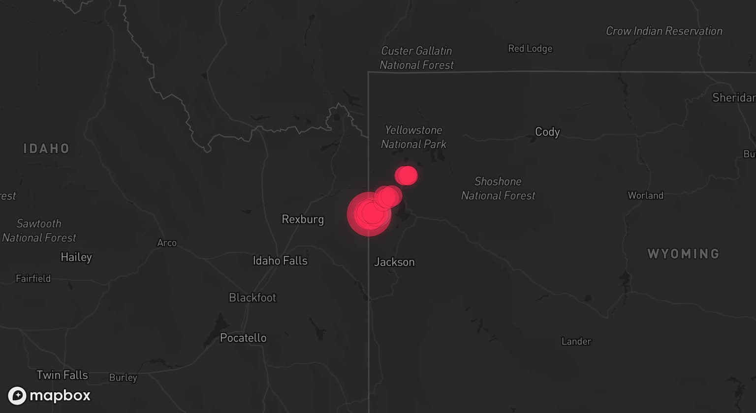 Storm map for the Teton County, WY area