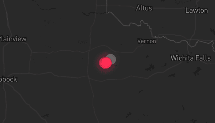 Storm map for the Foard County, TX area