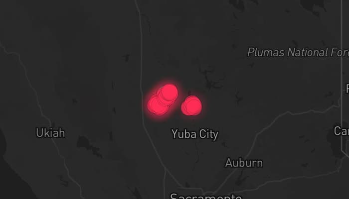 Storm map for the Glenn County, CA area