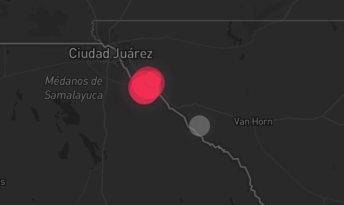 Storm map for 2 areas across Texas