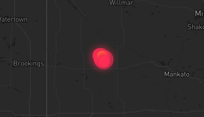 Storm map for the Redwood County, MN area