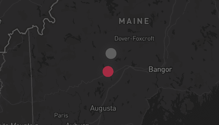 Storm map for the Somerset County, ME area