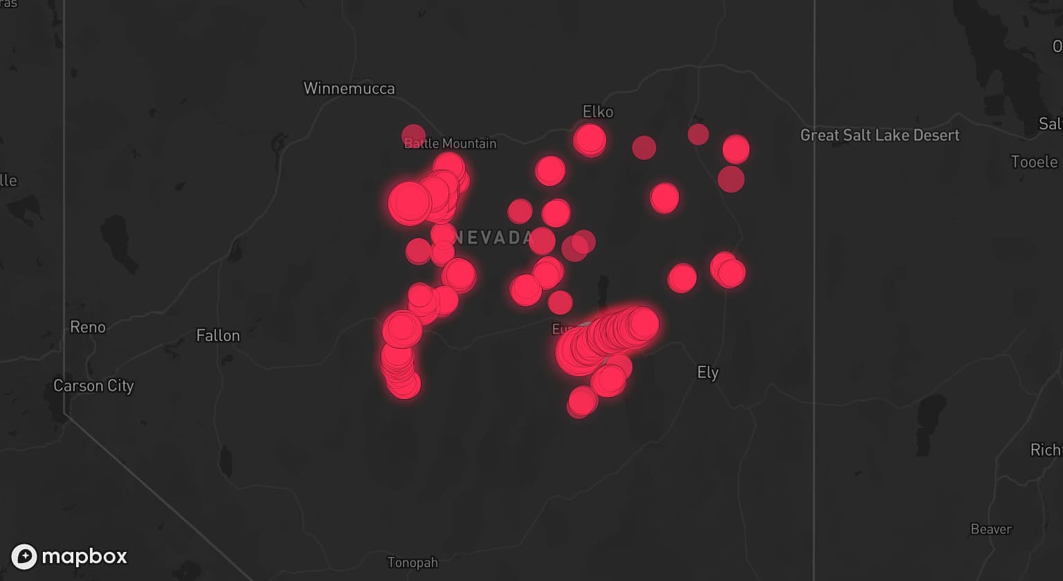 Storm map for the White Pine County, NV area