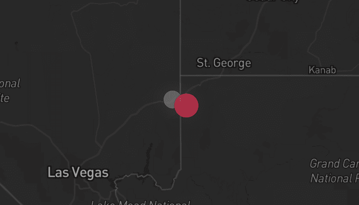 Storm map for the Clark County, NV area