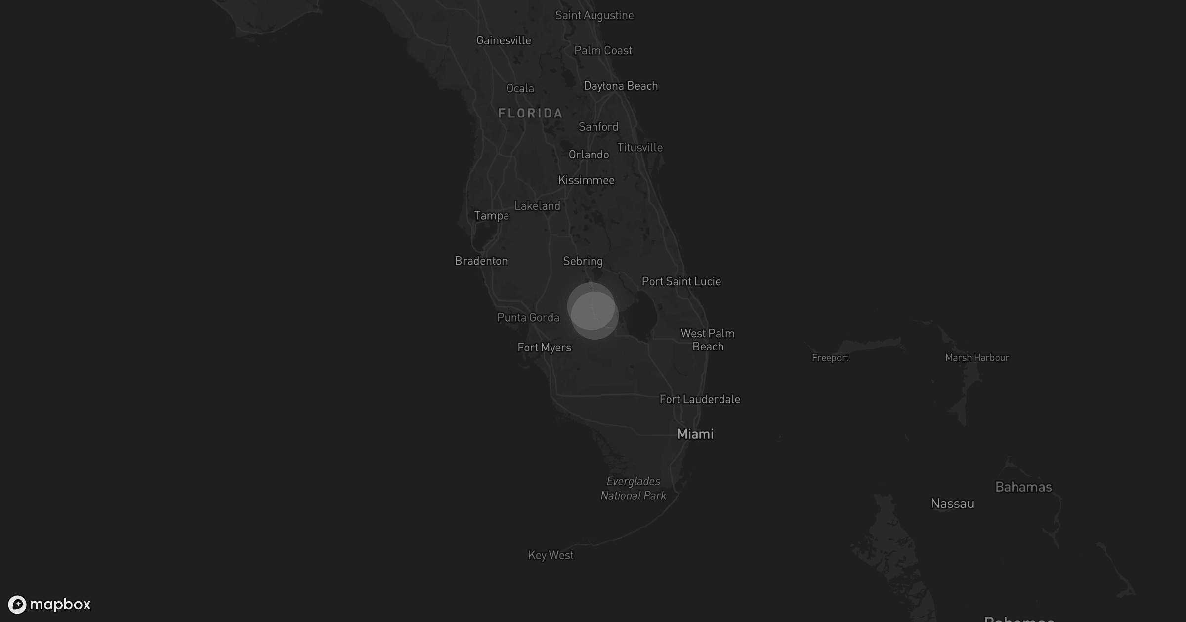 Storm map for 2 areas across Florida