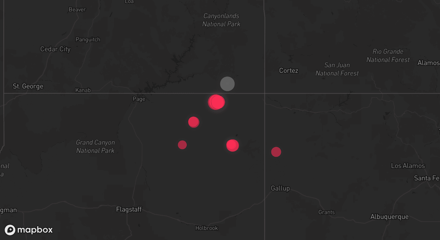 Storm map for the San Juan County, UT area