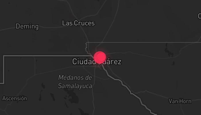 Storm map for the El Paso County, TX area