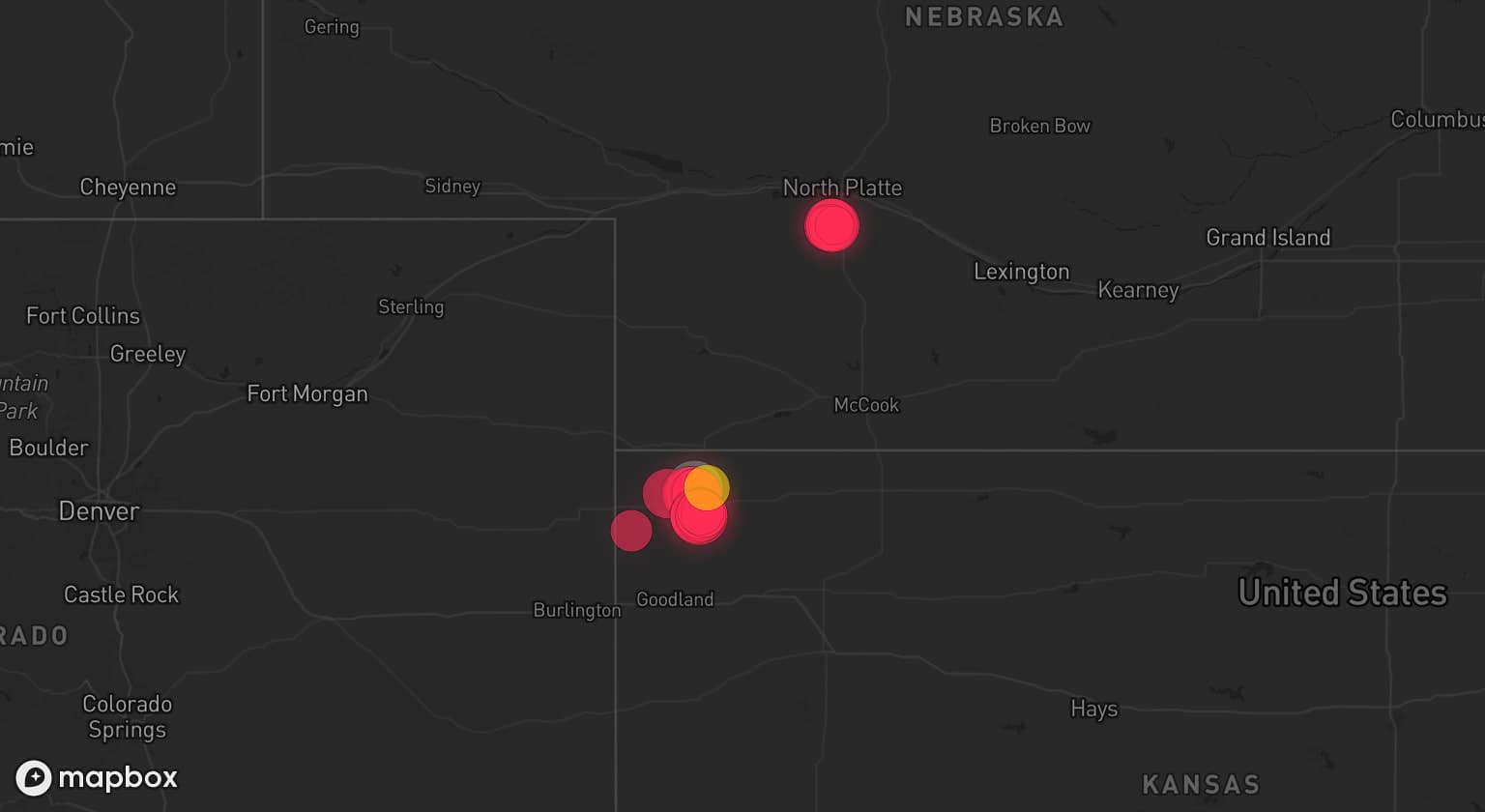 Storm map for the Cheyenne County, KS area