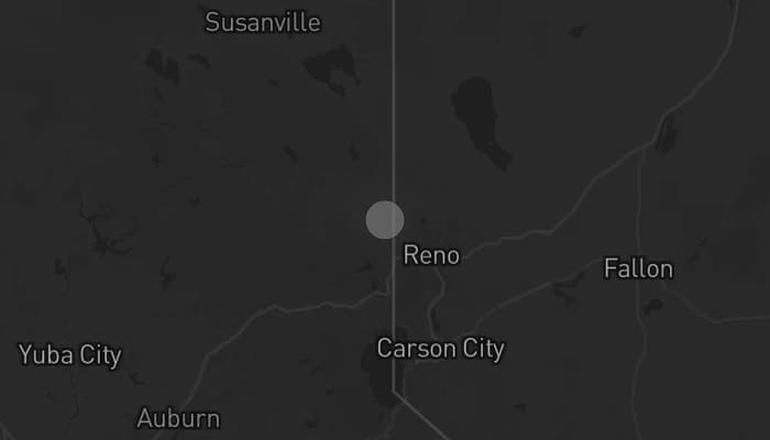 Storm map for the Reno, NV area