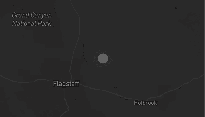 Storm map for the Coconino County, AZ area