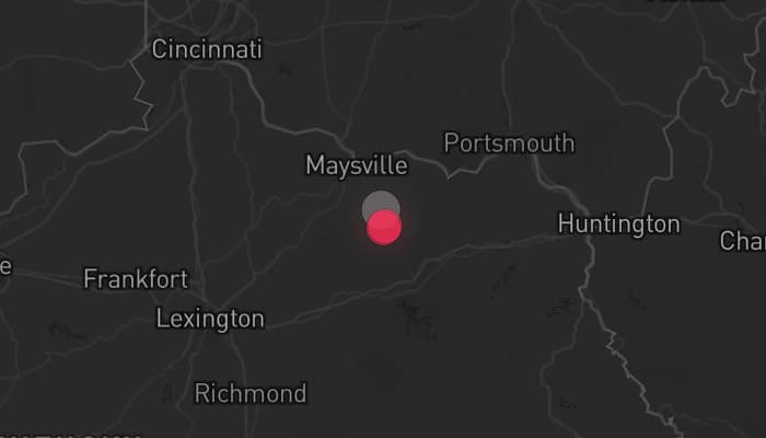 Storm map for the Fleming County, KY area