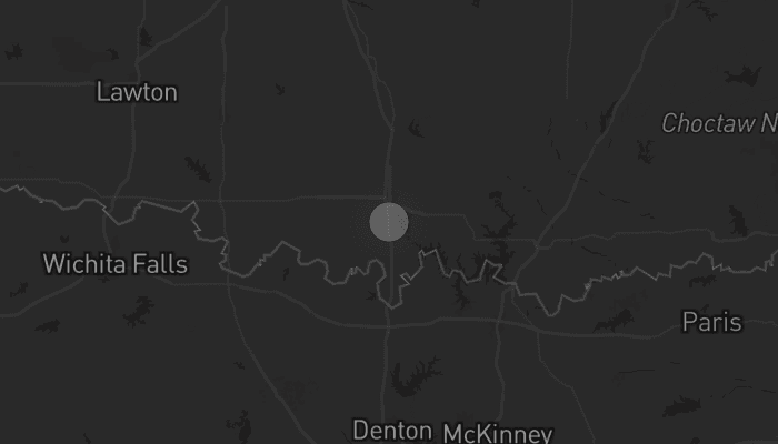 Storm map for the Carter County, OK area