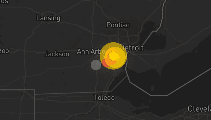 Storm map for 2 areas across Michigan