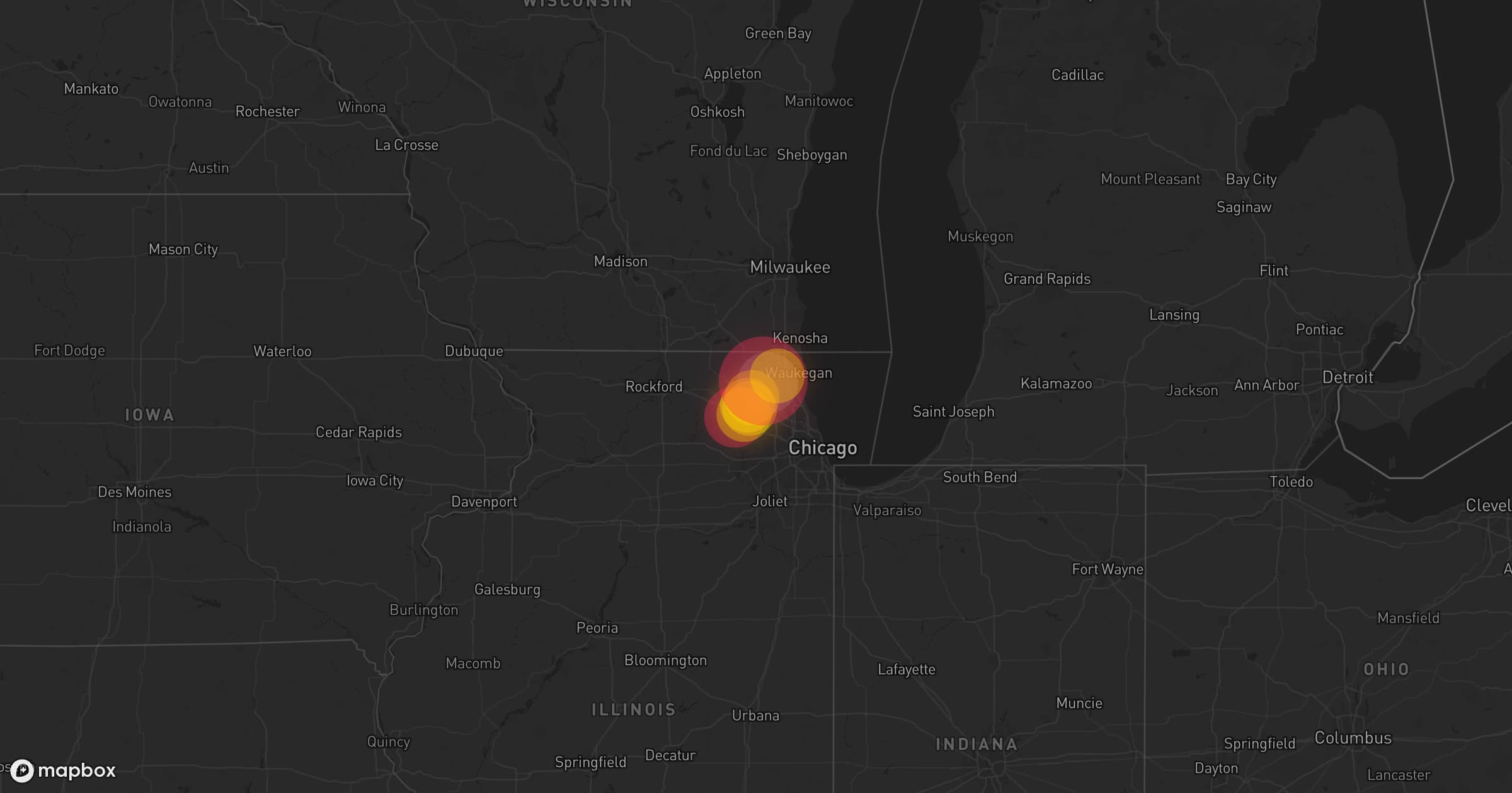 Storm map for the Hoffman Estates, IL area
