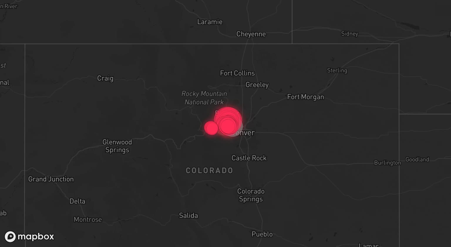 Storm map for the Arvada, CO area
