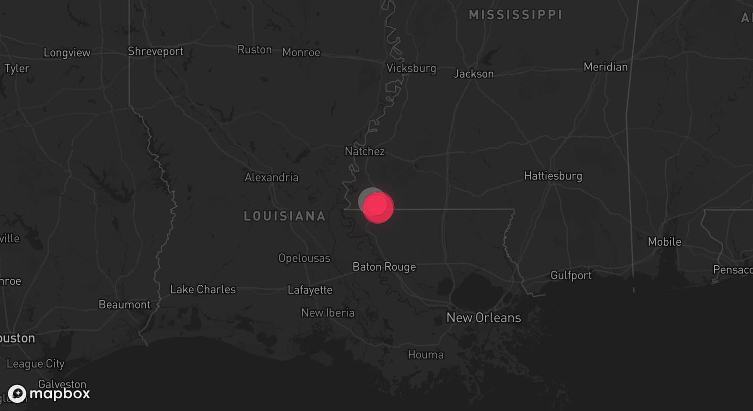 Storm map for the Wilkinson County, MS area