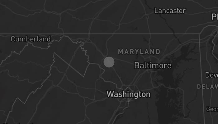 Storm map for the Frederick County, MD area