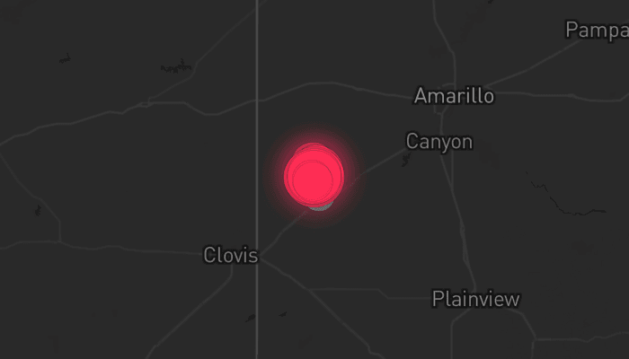 Storm map for 2 areas across Texas