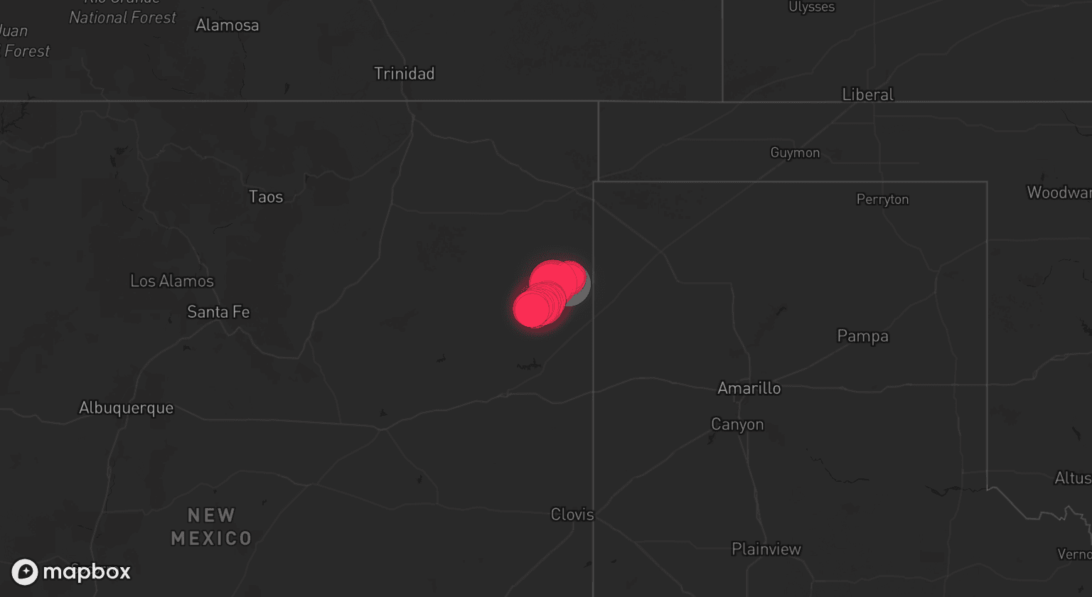 Storm map for the Union County, NM area