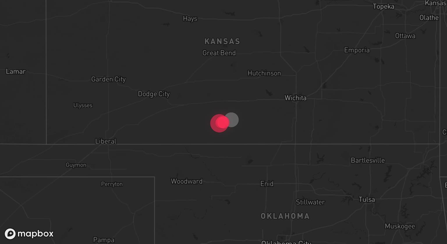 Storm map for the Barber County, KS area