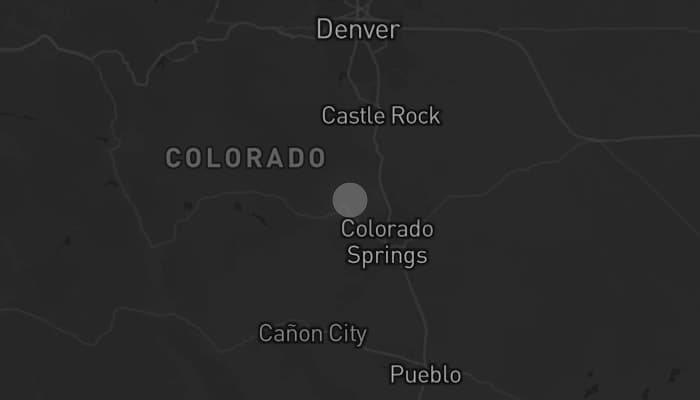 Storm map for the Teller County, CO area